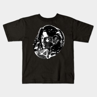 006/100 - Silhouette of a Cybergirl 2 Kids T-Shirt